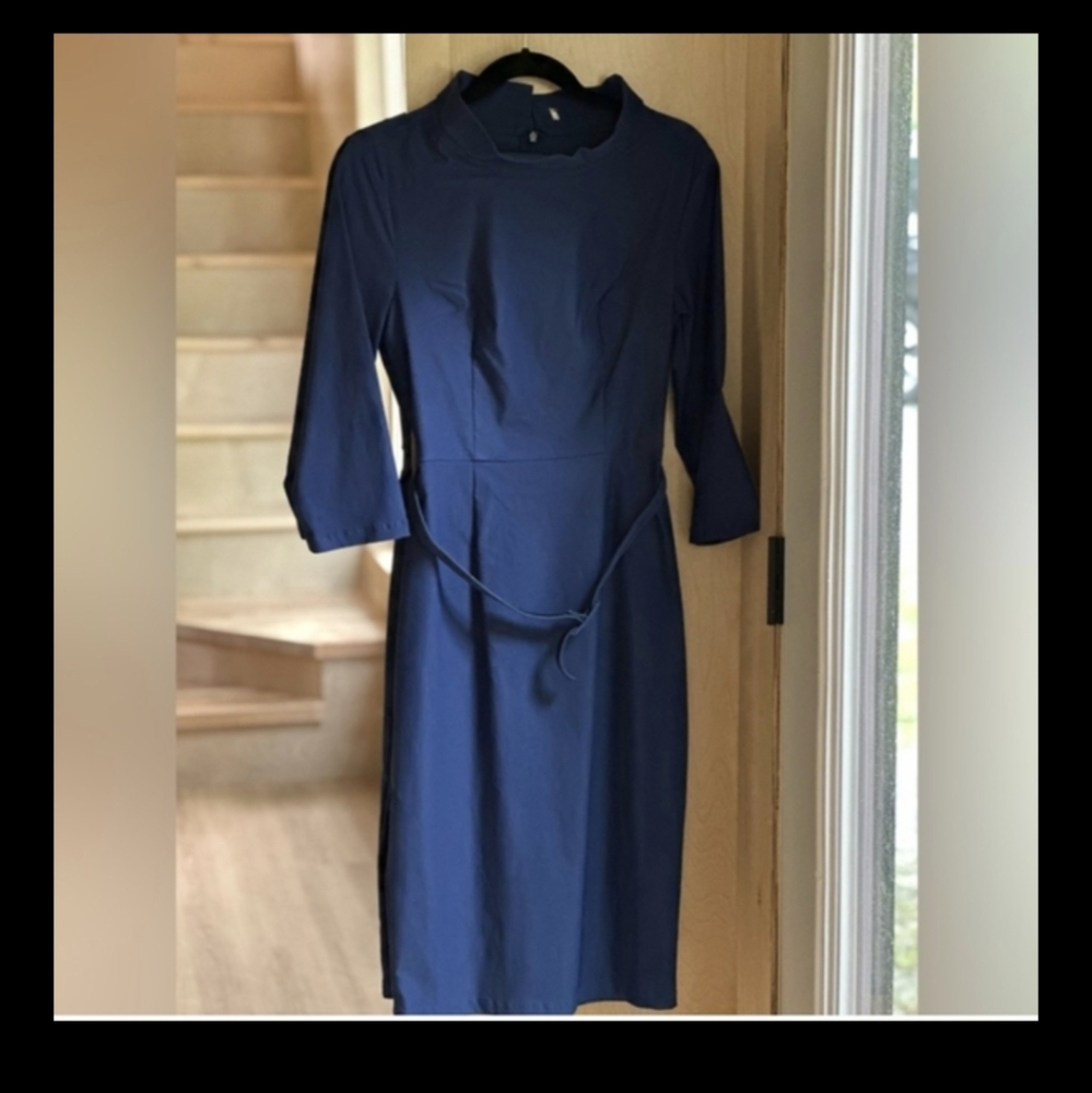 4 FOR $100 - Blue Vintage Inspired Wiggle Dress - Picture 6 of 8